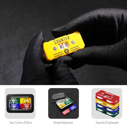 4Pcs MTG Life Counter with Metal Box