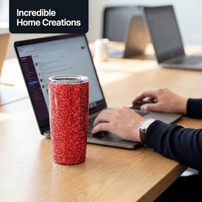 Craft Glitter Shaker Red 130g Fine (3.8 Ounce)