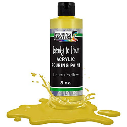 Lemon Yellow Acrylic Ready to Pour Pouring Paint (8 Fl Oz)