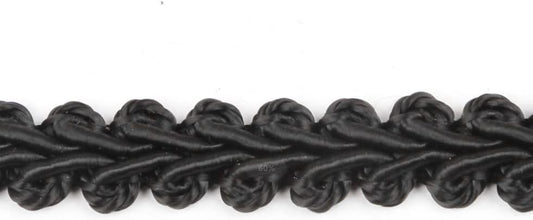 BEL AVENIR Braid Trim 1/2 inch 13.6 Yards French Gimp Basic Sewing Polyester DIY Crafts Costume Home Decorative (Black) - Crafty Corner