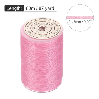 Waxed Cord 0.45mm Waxed Thread 87 Yard Wax String Leather Cord for Bracelet Making