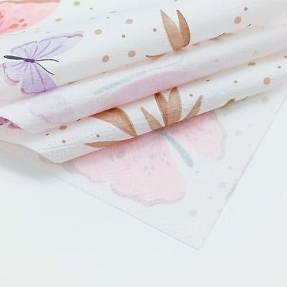 80PCS Paper Napkins Butterfly Print Guest Napkins for Garden Party Wedding (80 Count)