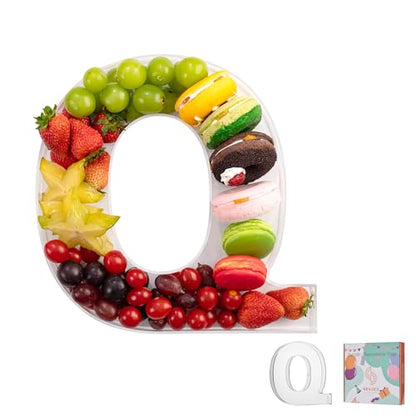 11" Clear Acrylic Letter & Number Charcuterie Tray