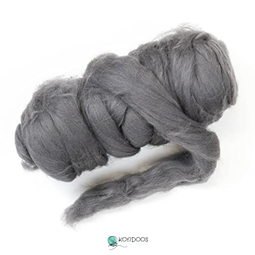 Colored Natural Wool roving (8 Ounce)
