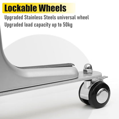 2PCS Room Divider Stabilizer Feet with Stainless Steel Wheels (4 Count)