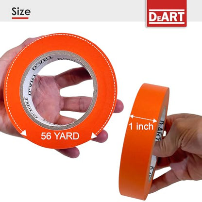 Colored Masking Painters Labeling Tape Masking Tape 1 inch Color Painter Tapes for Arts & Crafts Labeling or Coding (6 Count)
