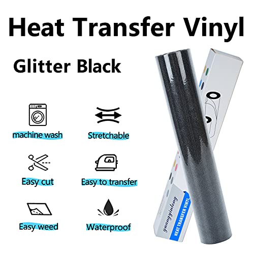 Glitter HTV Heat Transfer Vinyl Rolls (8 Foot)