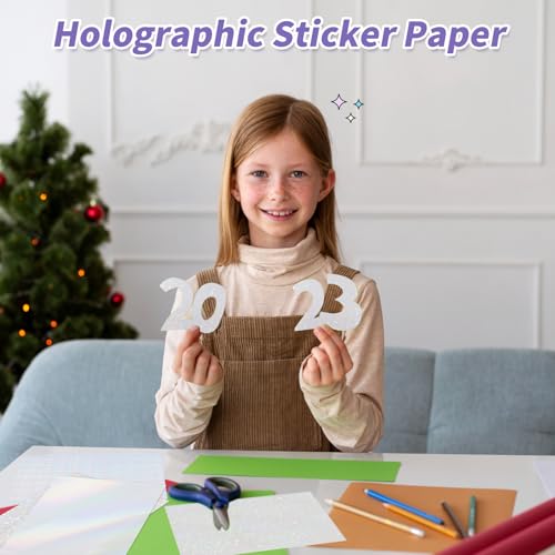 36 Sheets Holographic Sticker Paper