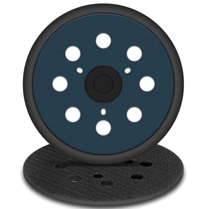 2 Pcs 5 Inch Sander Replacement Pads 8 Hole Hook and Loop mit 3 Screw Hole for Random Orbital Sander (2 Count)