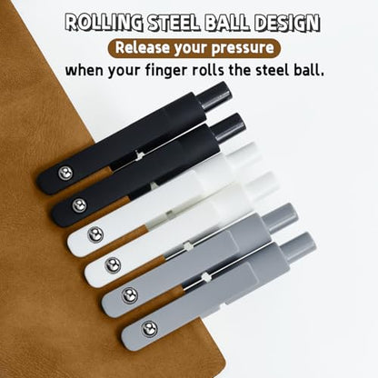 6 Pcs Gel Pens 0.5mm Quick Dry Black Ink Pens Fine Point Smooth Writing Pen (6 Count)