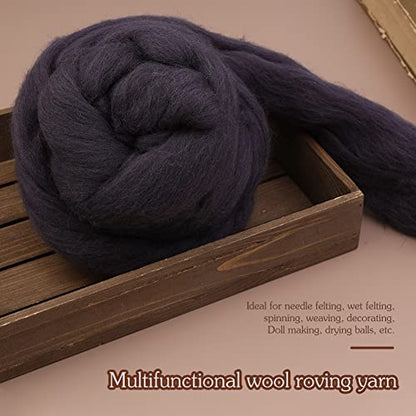 3.53oz Needle Felting Wool Roving Wool for Felting Wool Felting Supplies (3.5 Ounce)