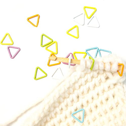 60PCS Metal Stitch Markers Triangle