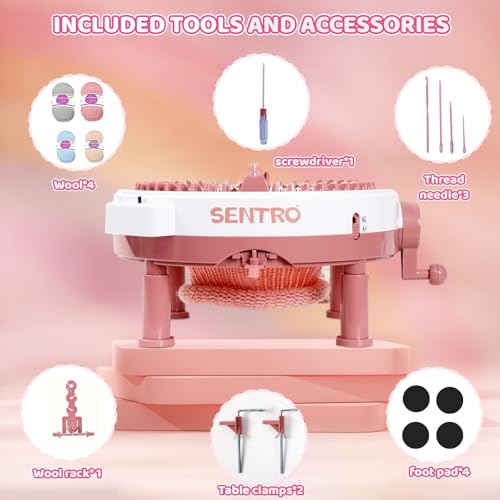 Knitting Machine 48 Needles with Row Counter for Beginners（Upgraded）