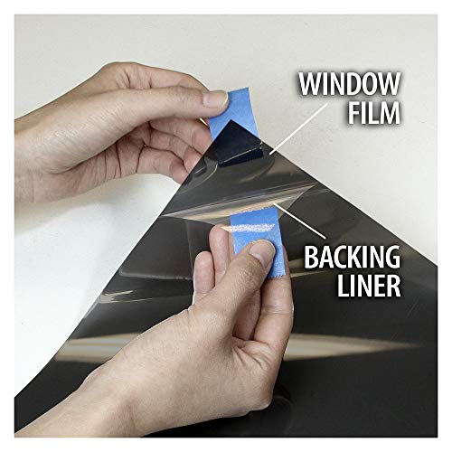 BDF EXNA20 Exterior Window Film Daytime Privacy and Heat Control Natural Black 20 (28 Sq Ft)