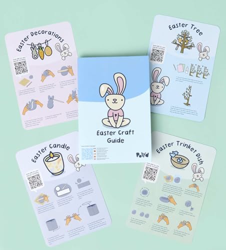Pott’d Easter Craft Kit Air Dry Clay Kit for Adults