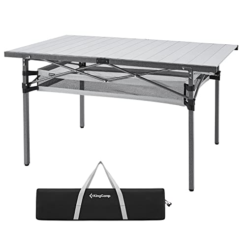 Oversized 53.5" Camping Table with Storage