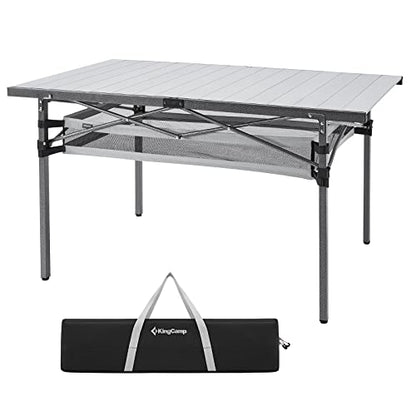 Oversized 53.5" Camping Table with Storage