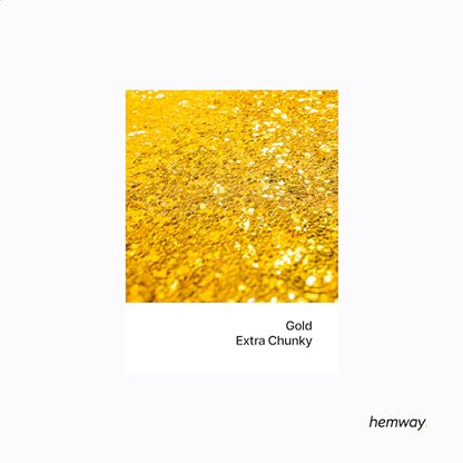 Resin Glitter Gold 100g Extra Chunky Polyurethane & Epoxy Glitter (3.5274 Ounce)