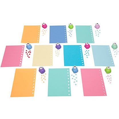 Scrapbook Paper Punch 26pc Mini Paper Hole Punchers w Case (26 Count)
