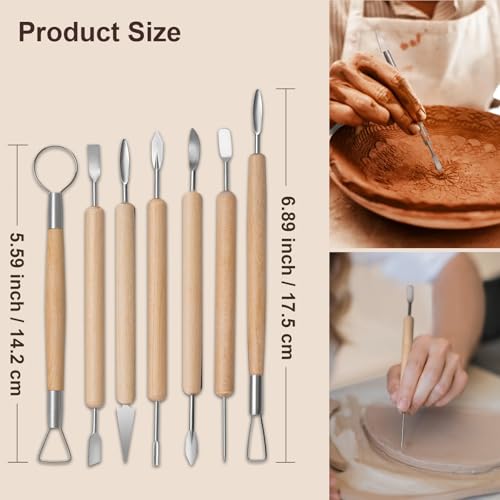 38 Pcs Polymer Clay Sculpting Tools Kit for Adults
