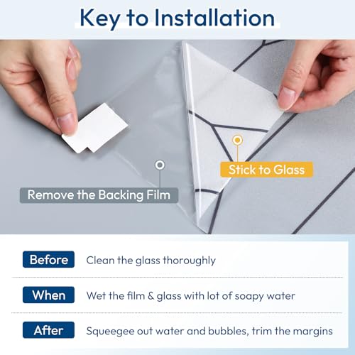Moroccan Pattern Static Cling Window Privacy Film (29.06 Sq Ft)