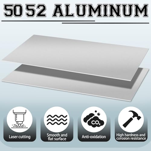 1 Pack 5052 Aluminum Sheet Metal 18" x 24" Aluminum Plate 1