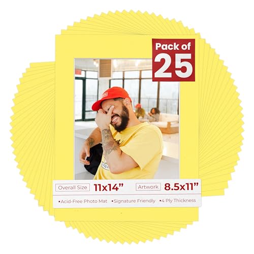 11x14 Mat for 8.5x11 Photo (25 Count)