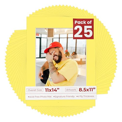 11x14 Mat for 8.5x11 Photo (25 Count)