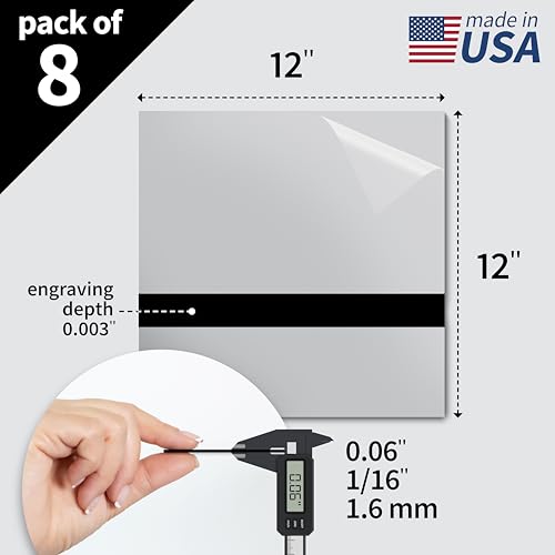 Metallic Looking Acrylic Sheet (8 Count)