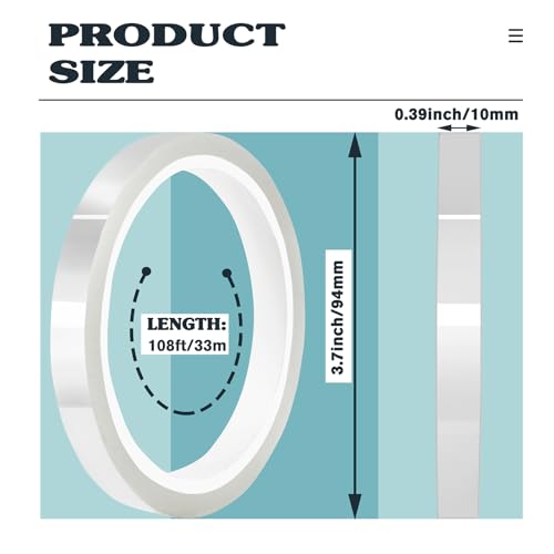 12 Rolls 10mm x33m (12 Count)