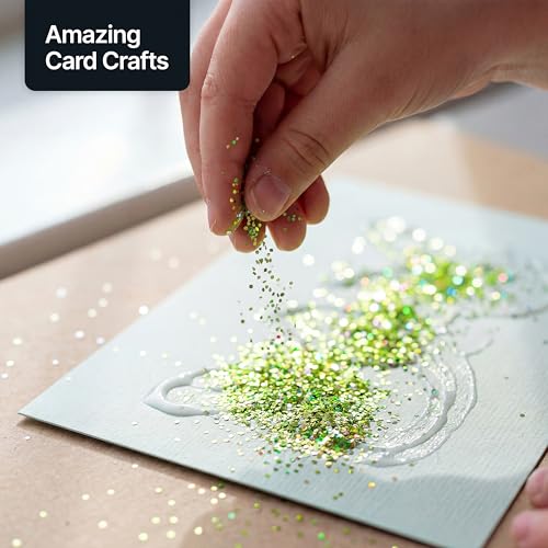 Craft Glitter Shaker Lime Green Holographic 130g Microfine (4.6 Ounce)