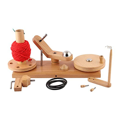 Yarn Winder Large Handcrafted Wooden Ball Winder for Knitting