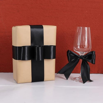 100 Yard Black Satin Ribbon 1