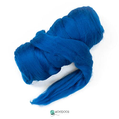 Colored Natural Wool roving (8 Ounce)