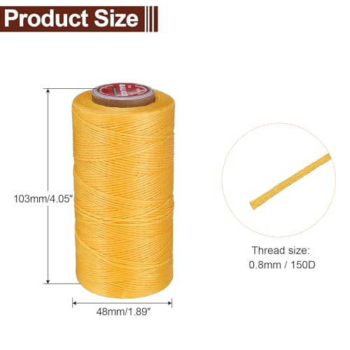 Flat Leather Sewing Waxed Thread