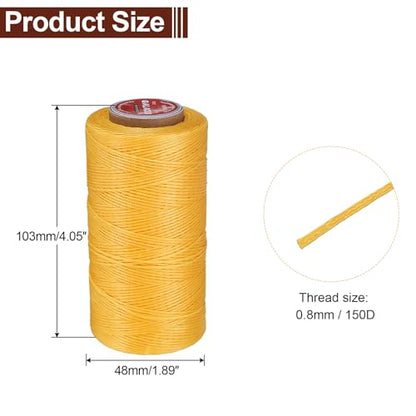 Flat Leather Sewing Waxed Thread