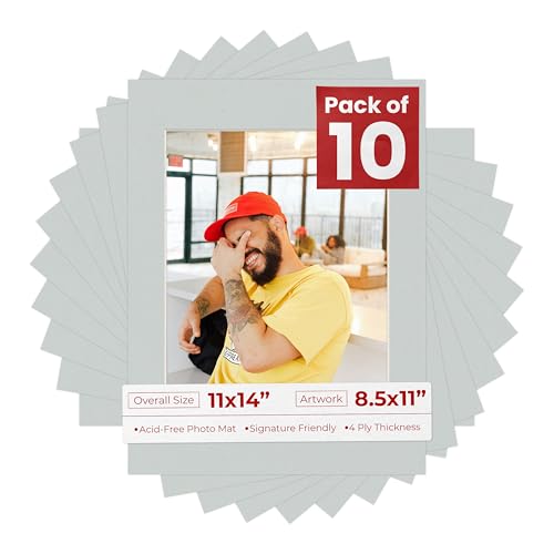 11x14 Mat for 8.5x11 Photo (10 Count)