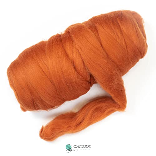 Colored Natural Wool roving (16 Ounce)
