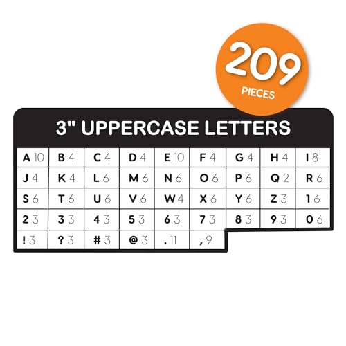 3 Inch Bulletin Board Letters & Numbers