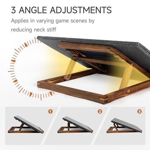 Foldable Jigsaw Puzzle Board with 3 Angle Adjustable Bracket