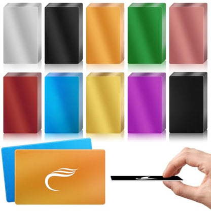 100Pcs 0.45 Metal Business Cards Aluminum Laser Engraving Blanks