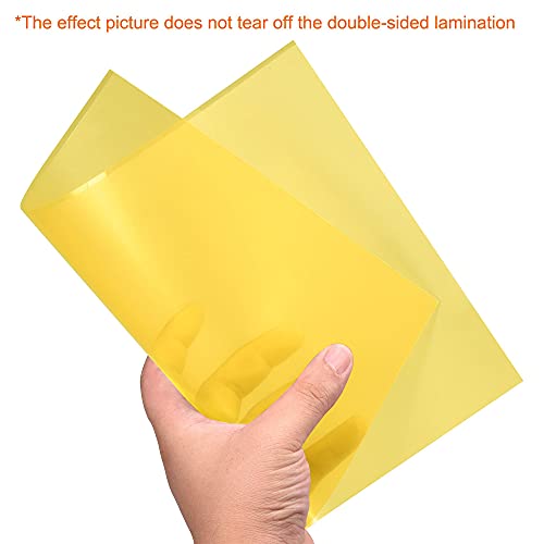 4Pcs A4 Gel Light Lighting Filter Overlay Transparent Color Correction Plastic Vinyl PVC Sheets Photography Television Yellow
