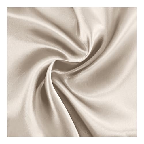 Beige Satin Fabric