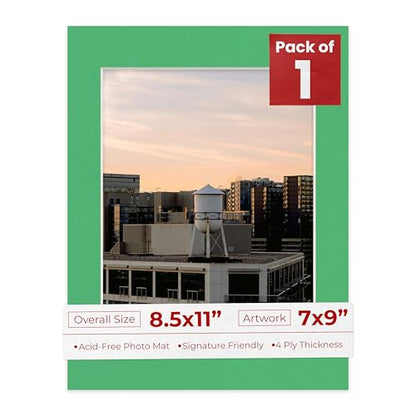 8.5x11 Mat Bevel Cut for 7x9 Photos