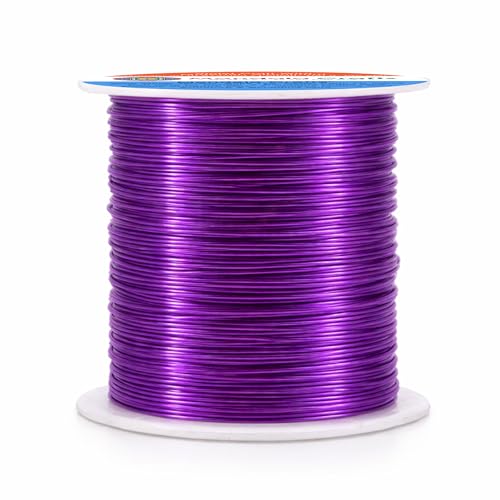 20 Gauge Violet Anodized Aluminum Craft Wire (100 Foot)