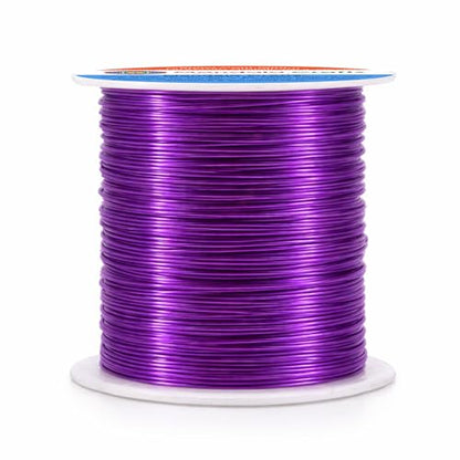 20 Gauge Violet Anodized Aluminum Craft Wire (100 Foot)