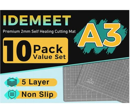 Premium 10pcs Self Healing Cutting Mat 18''x12'' (10 Count)