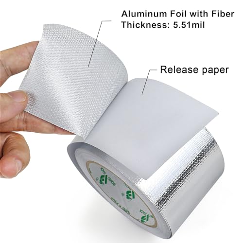 Adhesive Aluminum Foil Heat Shield Tape Barrier 3in x 66ft