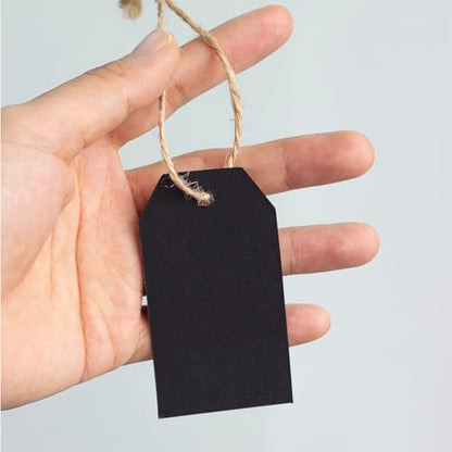 200PCS Paper Gift Tags with Free 200PCS Black Cotton Strings (200 Count)