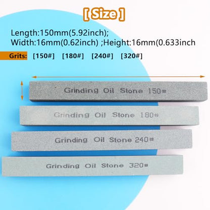 4Pcs Square Sharpening Stone Set